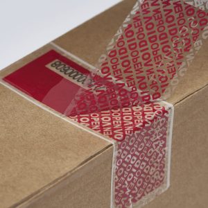 Serial Number Security Tape, Red
