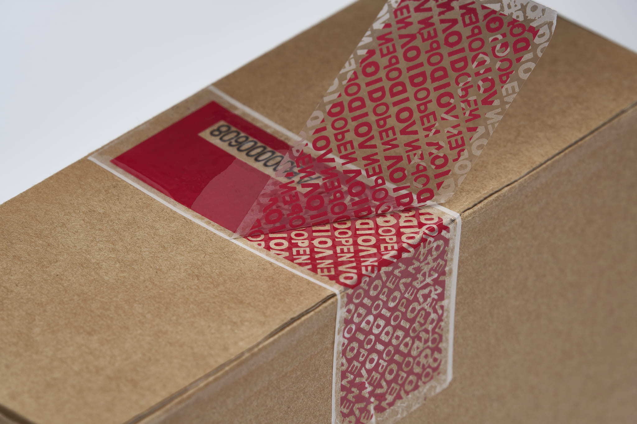 Serial Number Security Tape, Red