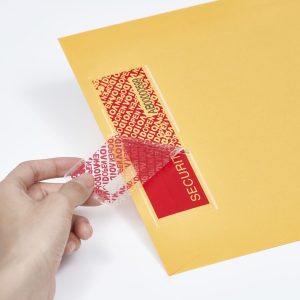 Serial Number Security Tape, Red