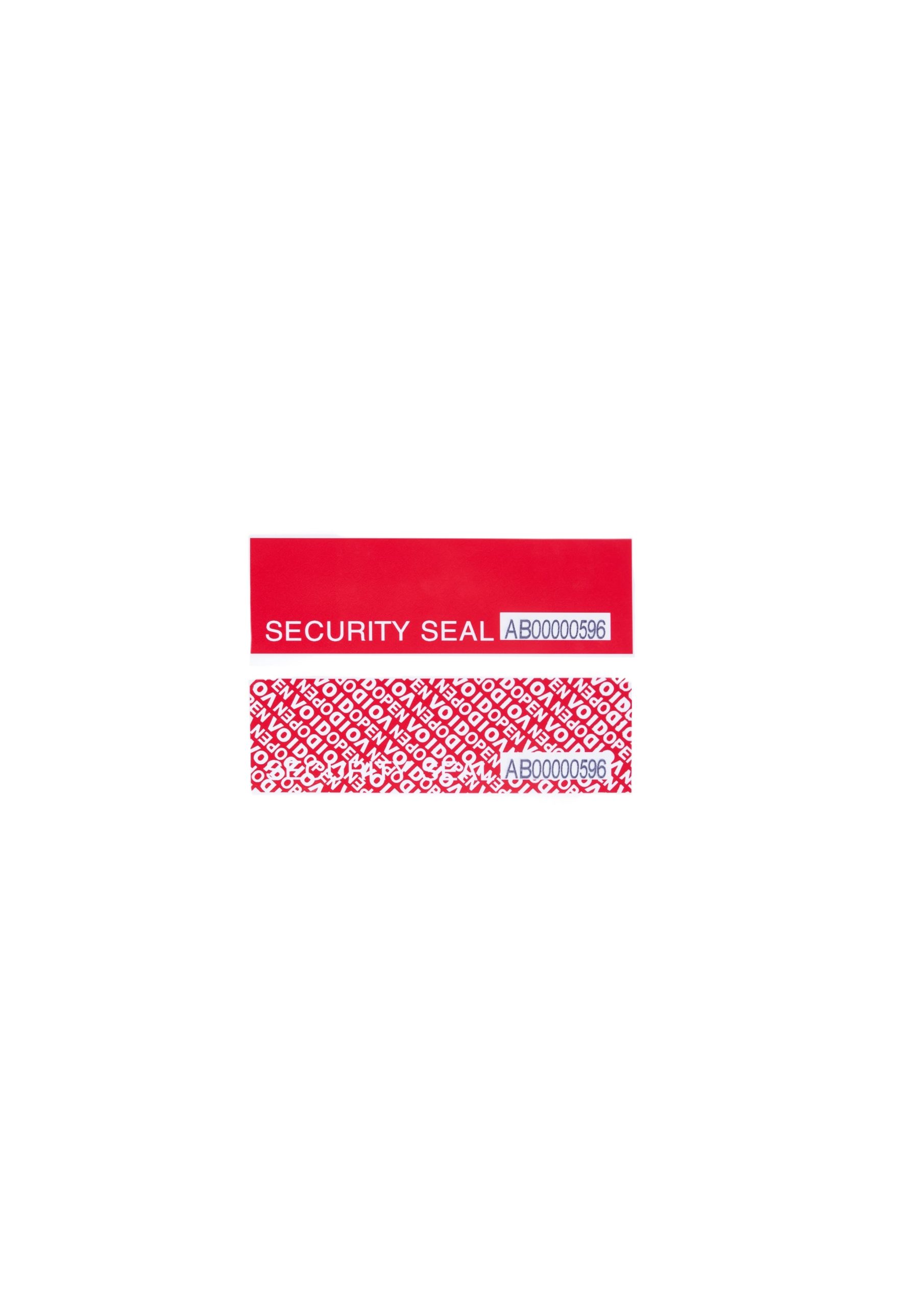 Serial Number Security Tape, Red