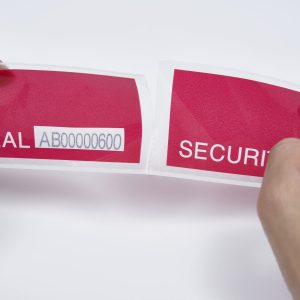 Serial Number Security Tape, Red