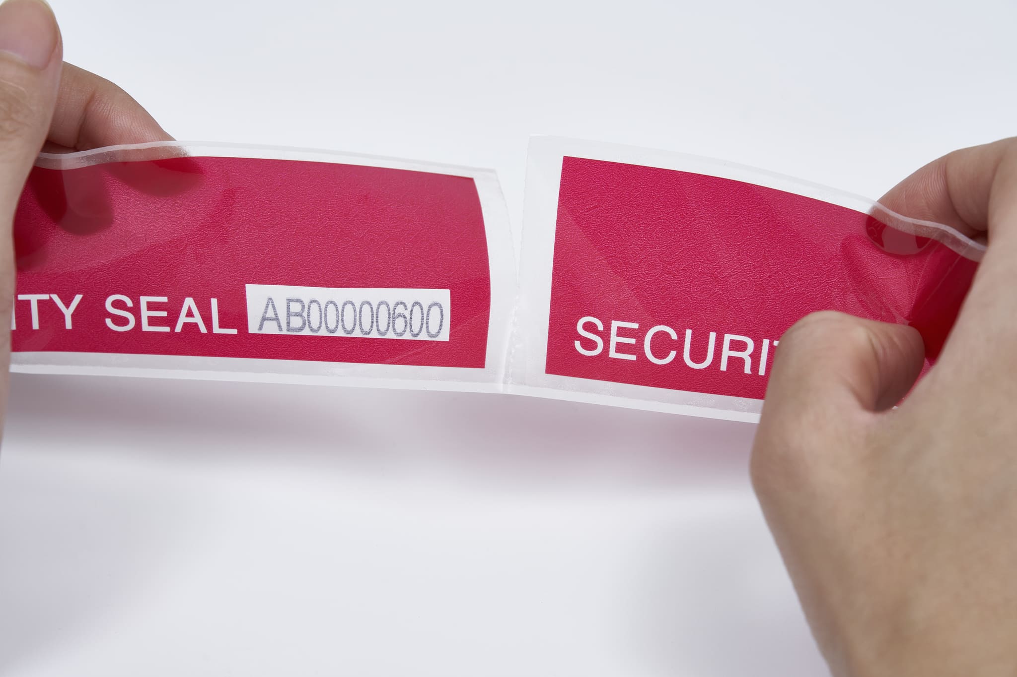 Serial Number Security Tape, Red
