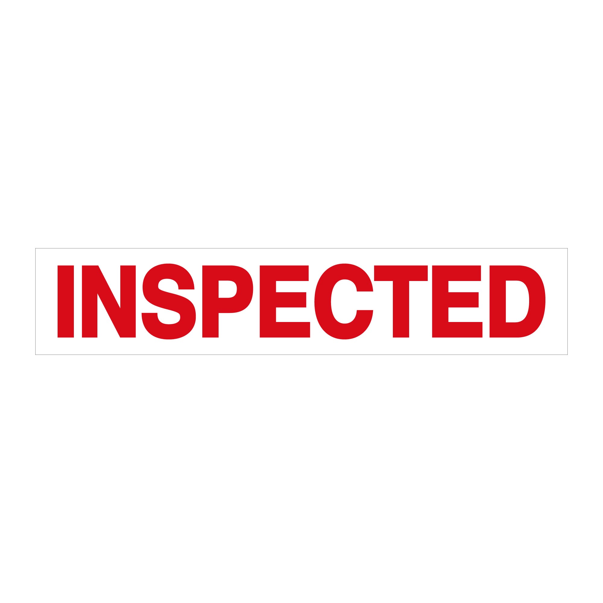 PrePrinted Tape, "INSPECTED" (2" x 2 mil x 110yd)