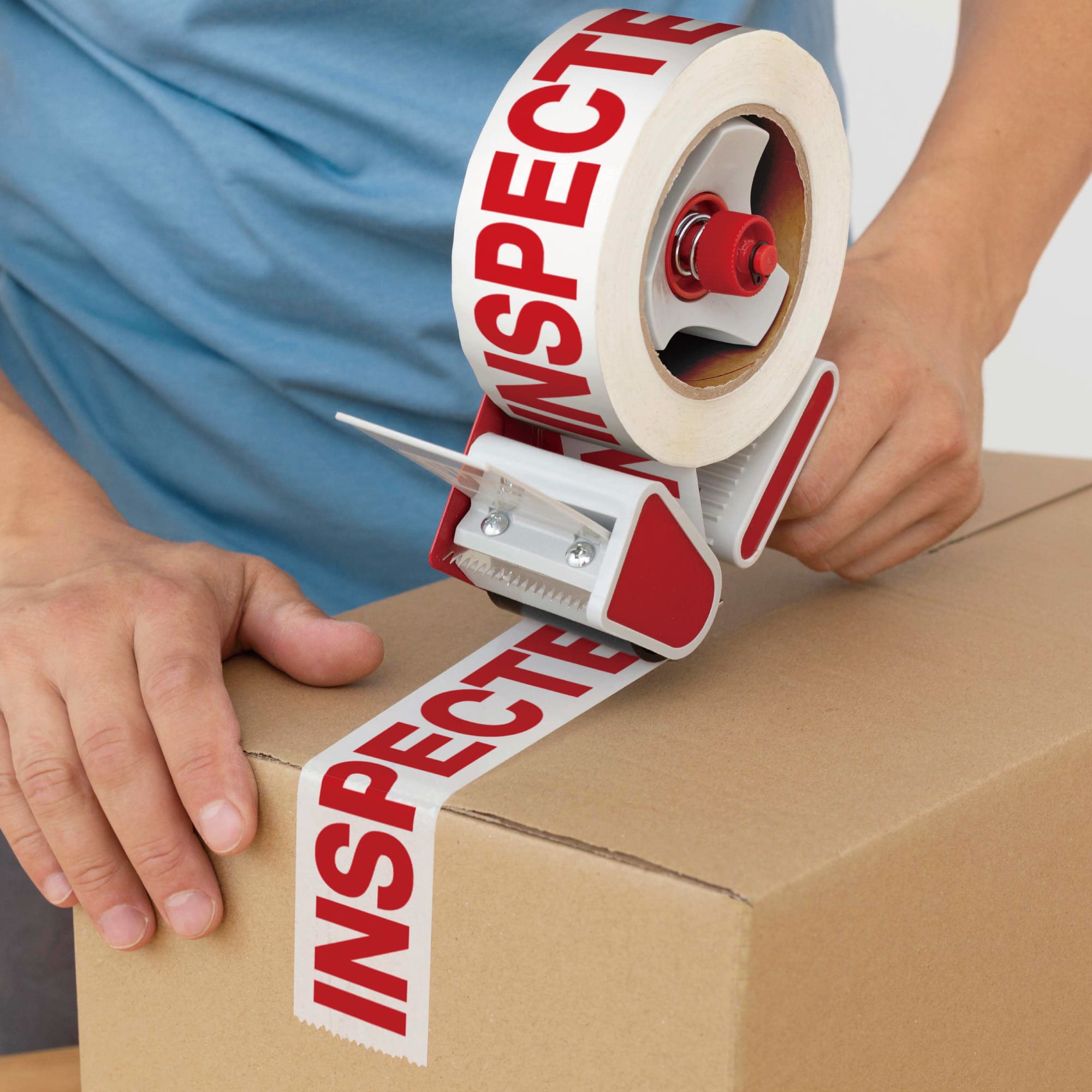 PrePrinted Tape, "INSPECTED" (2" x 2 mil x 110yd)