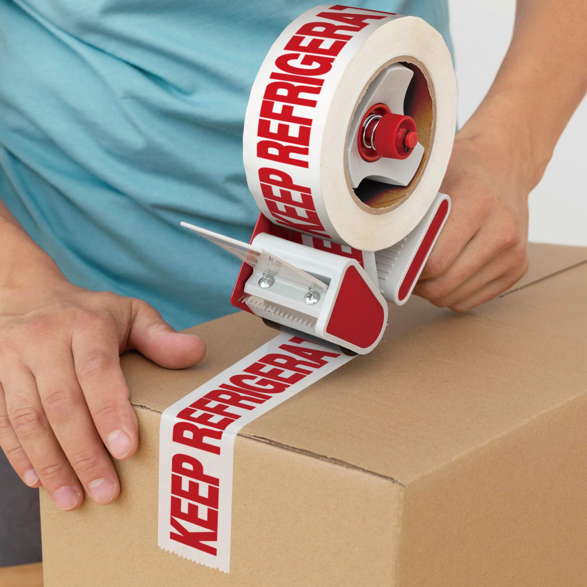 PrePrinted Tape, "KEEP REFRIGERATED" (2" x 2 mil x 110yd)