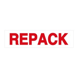 PrePrinted Tape, "REPACK" (2" x 2 mil x 110yd)