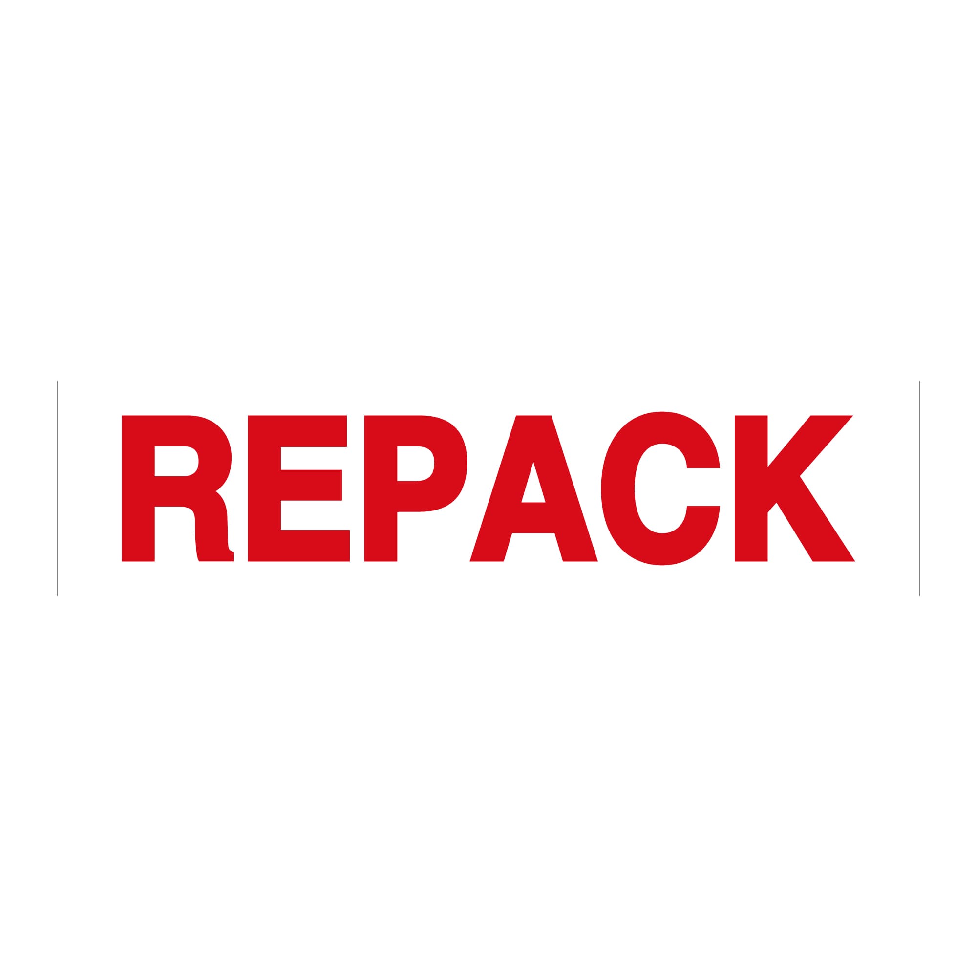 PrePrinted Tape, "REPACK" (2" x 2 mil x 110yd)