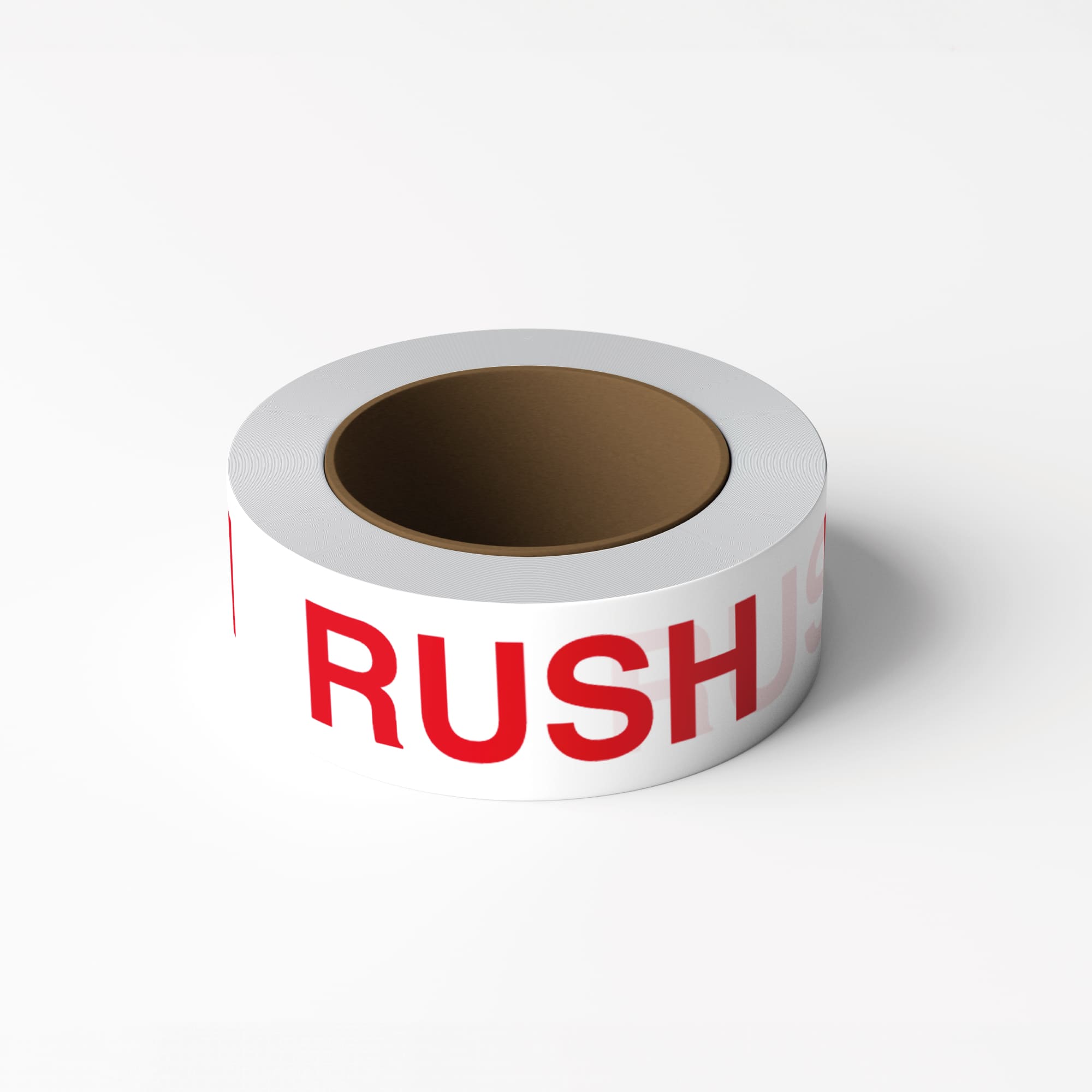 PrePrinted Tape, "RUSH" (2" x 2 mil x 110yd)