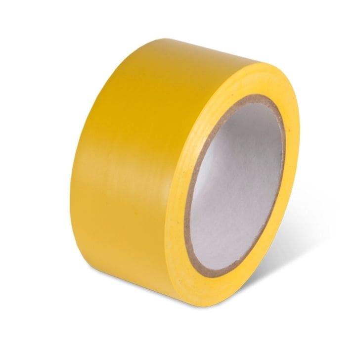 Floor Marking Tape, Yellow (2" x 5 mil x 110 yd)